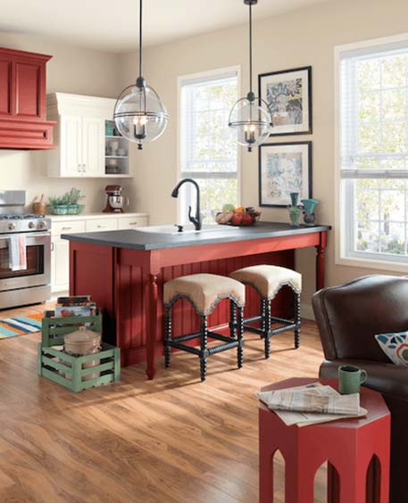 Kitchen Paint Colour Red